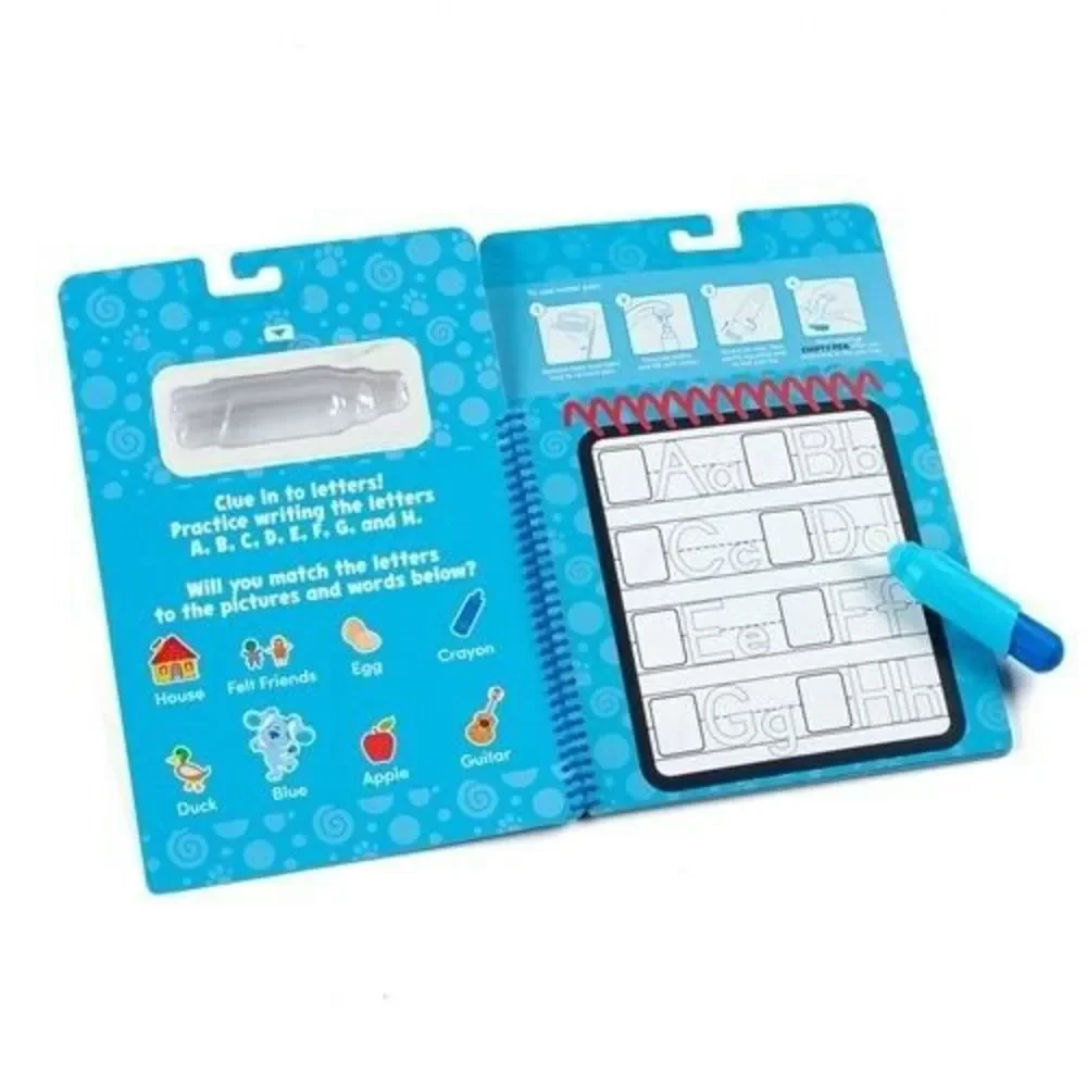 Melissa And Doug Blue‎ Clues And You Water Wow Alphabet Reusable Activity Set